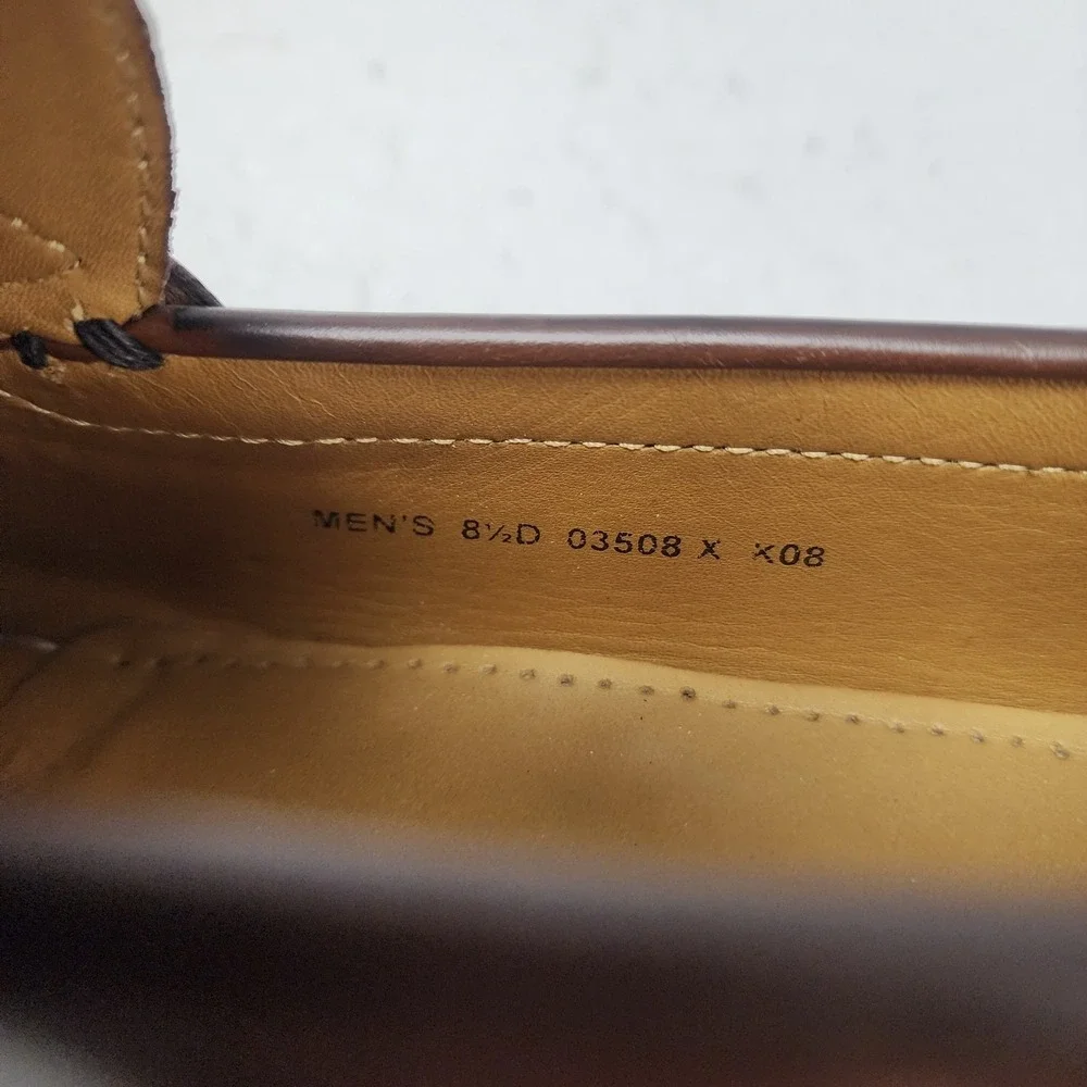 Cole Haan Pinch 03508 Mens US 8.5 D Loafers Brown Leather Tassel Slip On Shoes